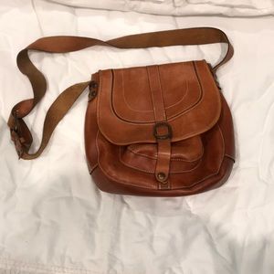 Patricia Nash Leather Saddle Bag